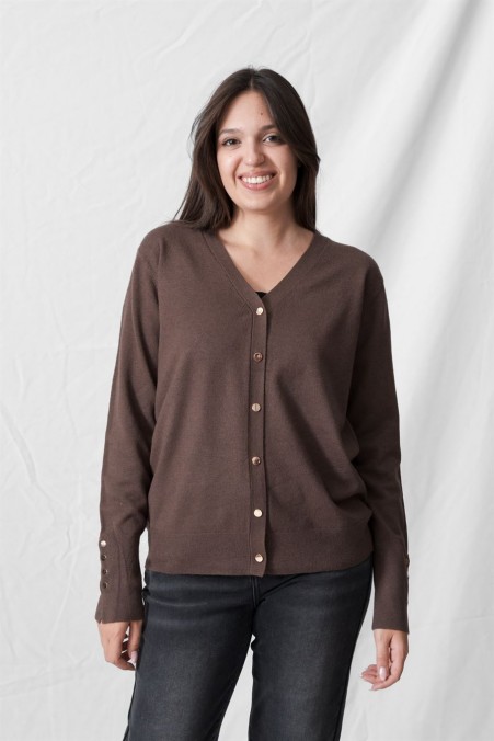 V-NECK JACKET WITH GOLD BUTTONS 6011