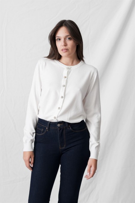 PATTERNED JACKET WITH BUTTONS 64296