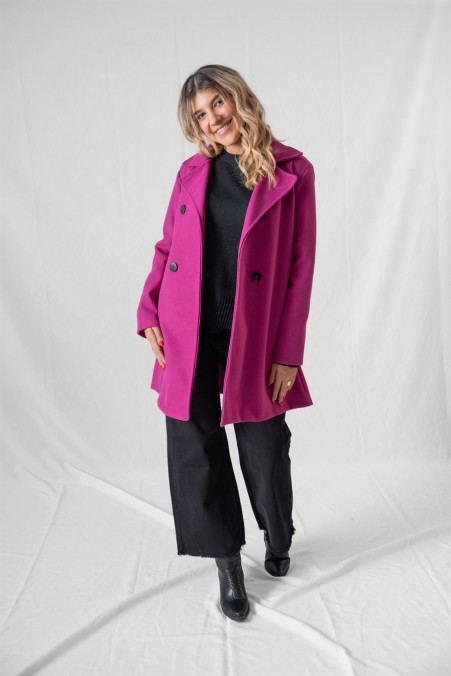 CROSSBODY COAT WITH BUTTONS 22567