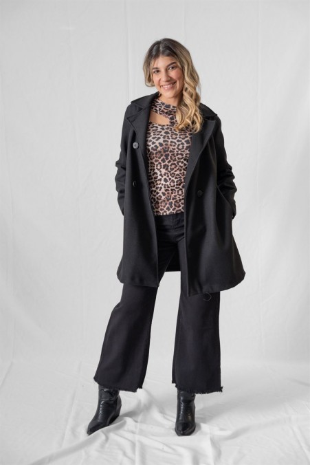 CROSSBODY COAT WITH BUTTONS 22567