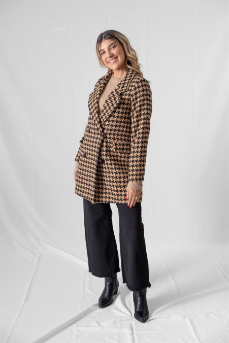 CROSS PRINT COAT 5716