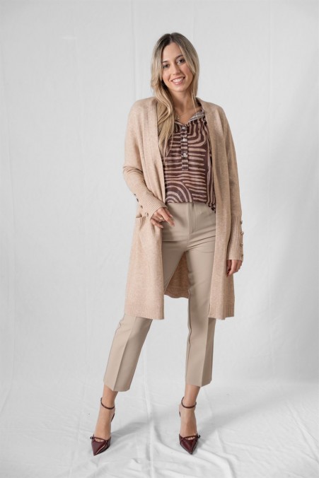 LONG KNITTED CARDIGAN 7016 LONG KNITTED CARDIGAN 7016