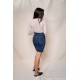 JEAN SKIRT WITH BELT 026