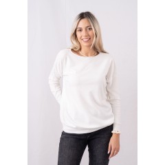 SWEATER WITH NECK CUT 181603