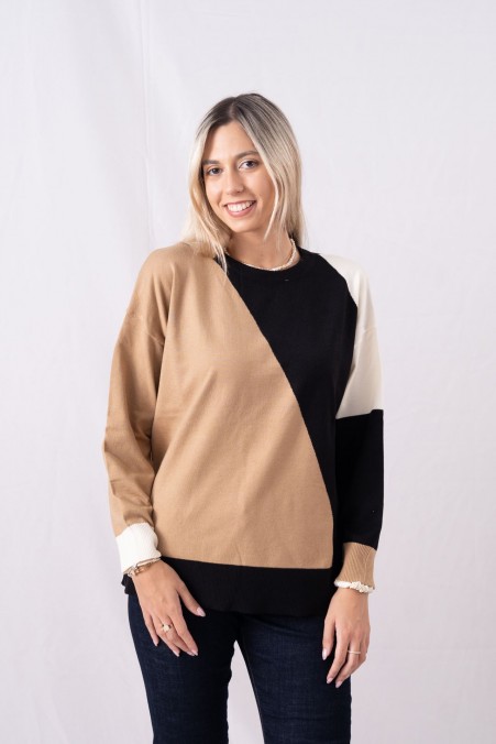 TRI-COLOURED SWEATER 2068 TRI-COLOURED SWEATER 2068