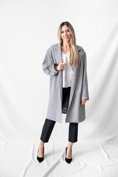 OVERSIZED COAT WITH SIDE BUTTON 20215