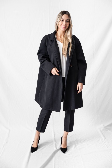 OVERSIZED COAT WITH SIDE BUTTON 20215