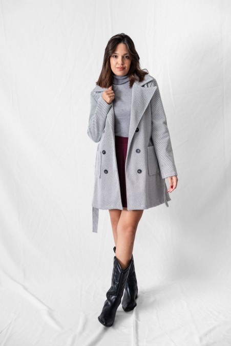 CROSS-BANDED JACKET COAT 3795
