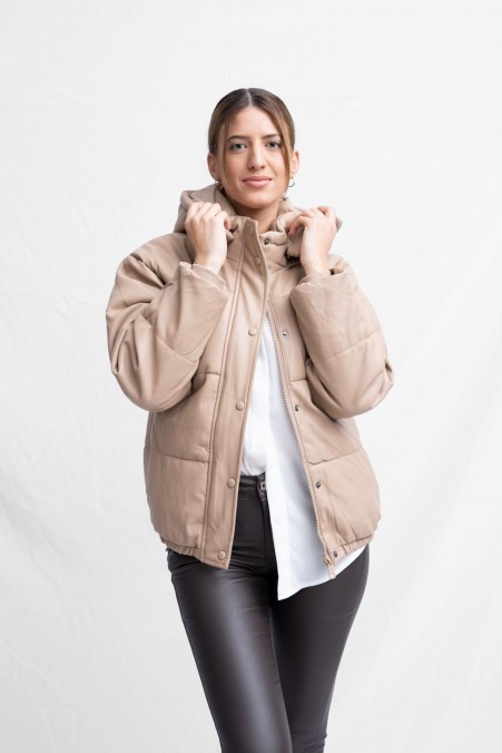 PUFFER JACKET ΔΕΡΜΑΤΙΝΗ 1073 PUFFER JACKET ΔΕΡΜΑΤΙΝΗ 1073
