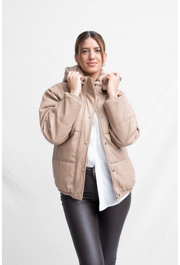 PUFFER JACKET ΔΕΡΜΑΤΙΝΗ 1073 PUFFER JACKET ΔΕΡΜΑΤΙΝΗ 1073