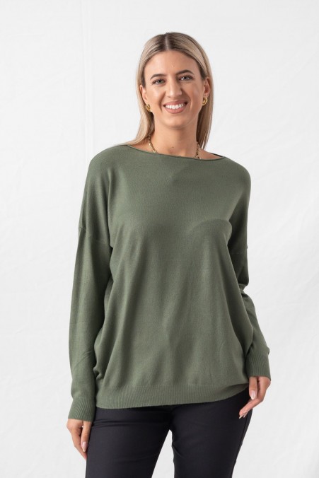 SWEATER WITH NECKLINE 1816-114 SWEATER WITH NECKLINE 1816-114