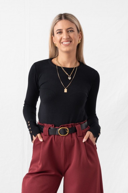 SWEATER WITH NECKLINE 55700 SWEATER WITH NECKLINE 55700