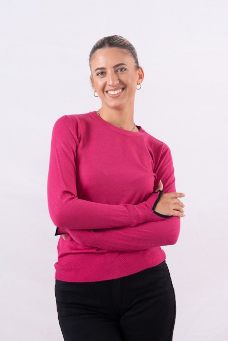 CUT-NECK SWEATER 33098