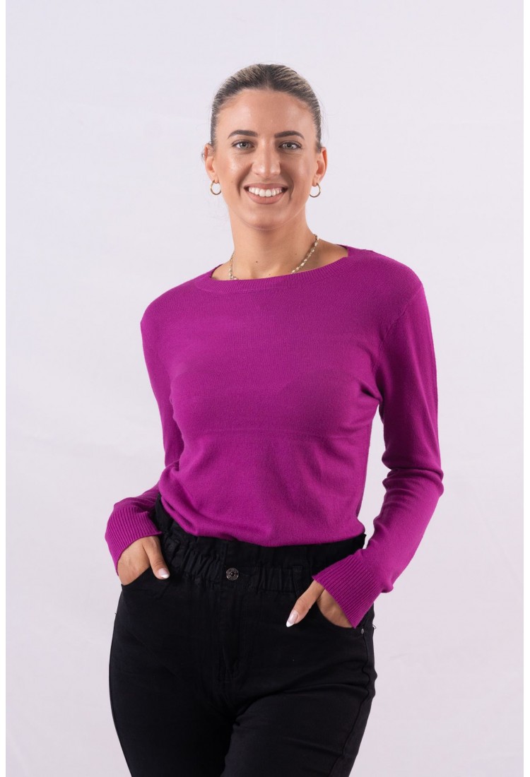 CUT-NECK SWEATER 8015