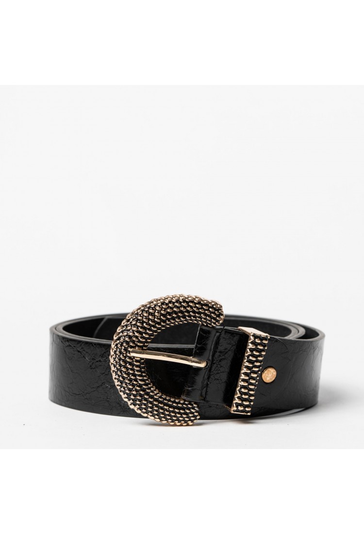 BELT WITH METAL INTEREST 517