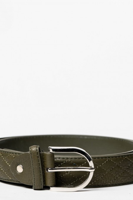 BELT WITH SILVER INTEREST 63-1 BELT WITH SILVER INTEREST 63-1