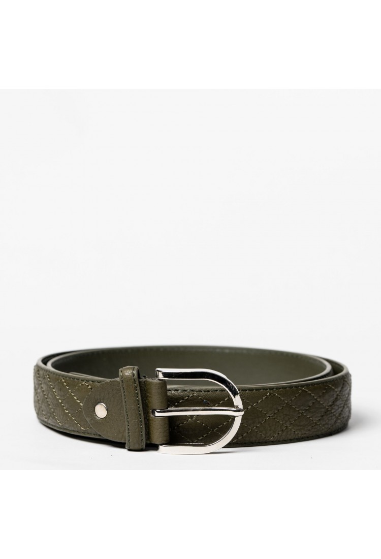 BELT WITH SILVER INTEREST 63-1