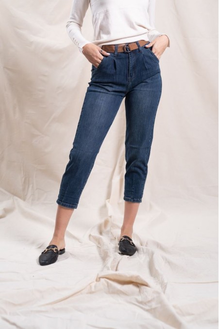 JEAN PANTS WITH BELTS 681